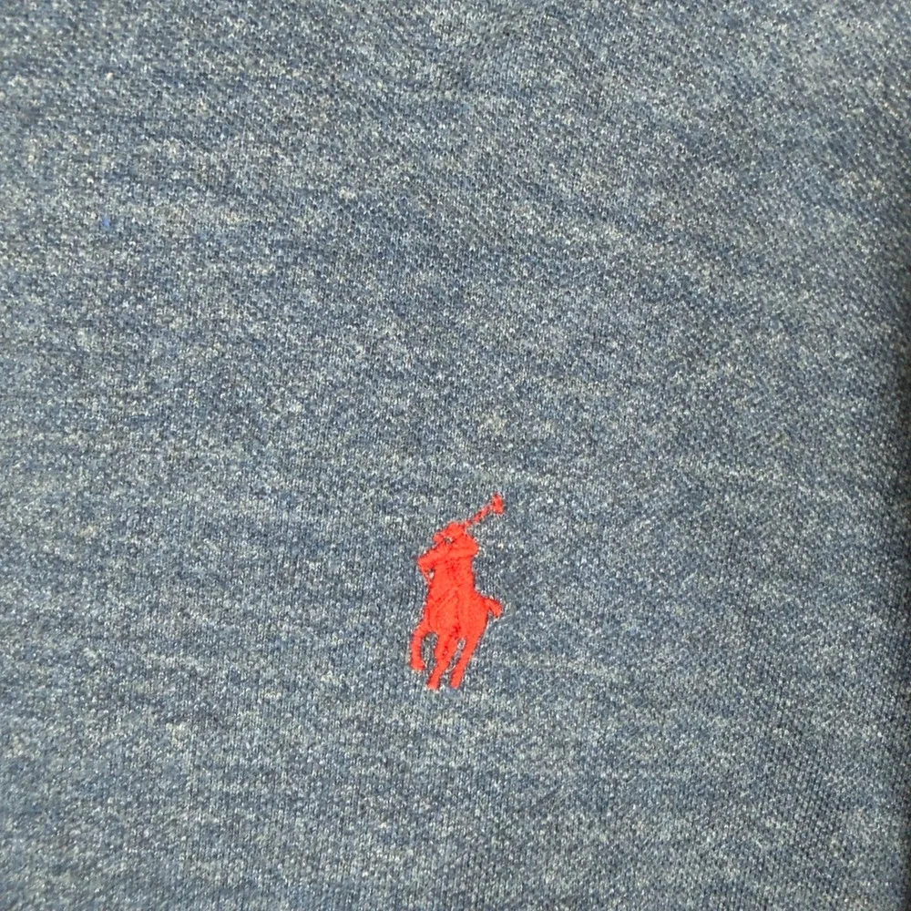 Polo Ralph Lauren Polo Shirt Mens XXL Blue Heathered Cotton Classic Fit